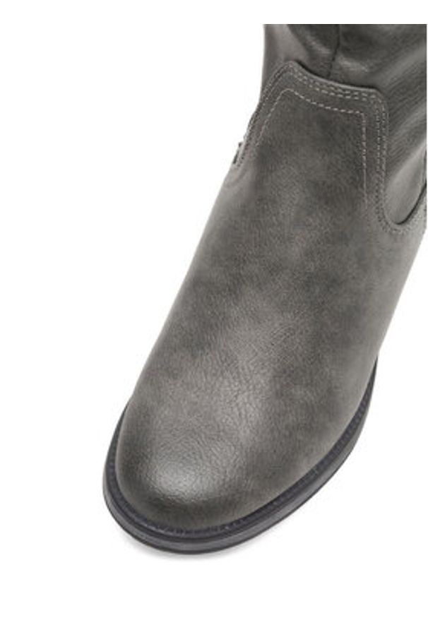 Mustang Kozaki 1293-602 Szary. Kolor: szary. Materiał: materiał