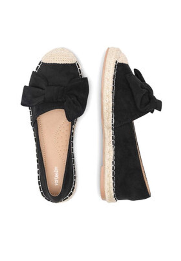 DeeZee Espadryle KL601-69 Czarny. Kolor: czarny. Materiał: materiał