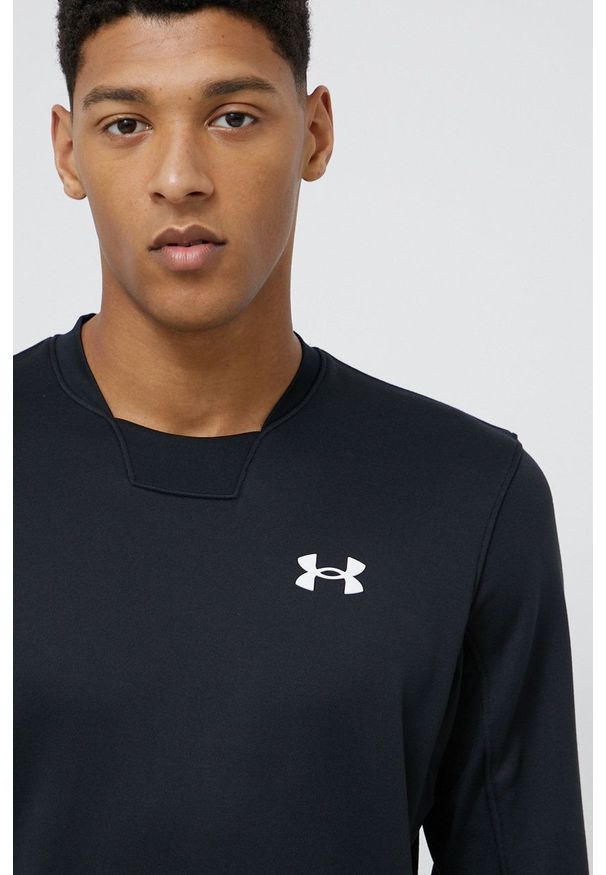 Under Armour Bluza 1366262 męska kolor czarny gładka. Kolor: czarny. Materiał: dzianina. Wzór: gładki