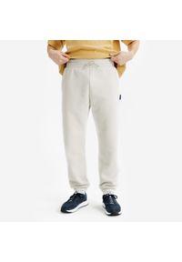 Decathlon - Spodnie męskie Elementals. Kolor: beżowy. Materiał: poliester, bawełna, materiał #1