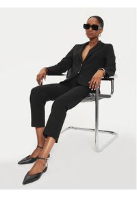 Marella Chinosy Gemma 2423786054 Czarny Slim Fit. Kolor: czarny. Materiał: wiskoza