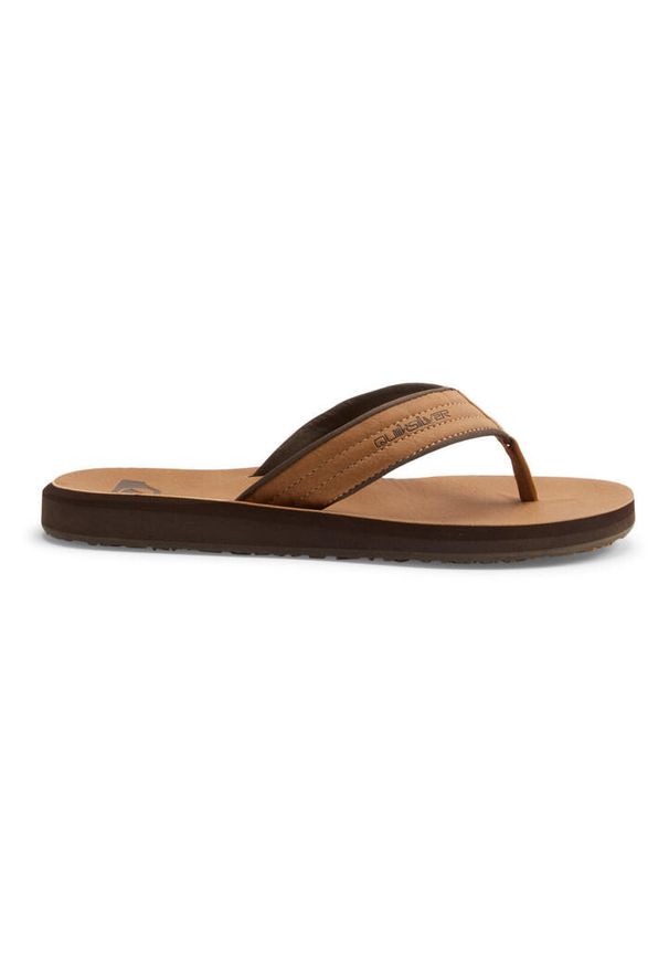 Quiksilver - Sandały dla Mężczyzn CARVER NUBUCK Beżowy. Okazja: na plażę. Kolor: beżowy. Materiał: guma, syntetyk, materiał. Styl: sportowy
