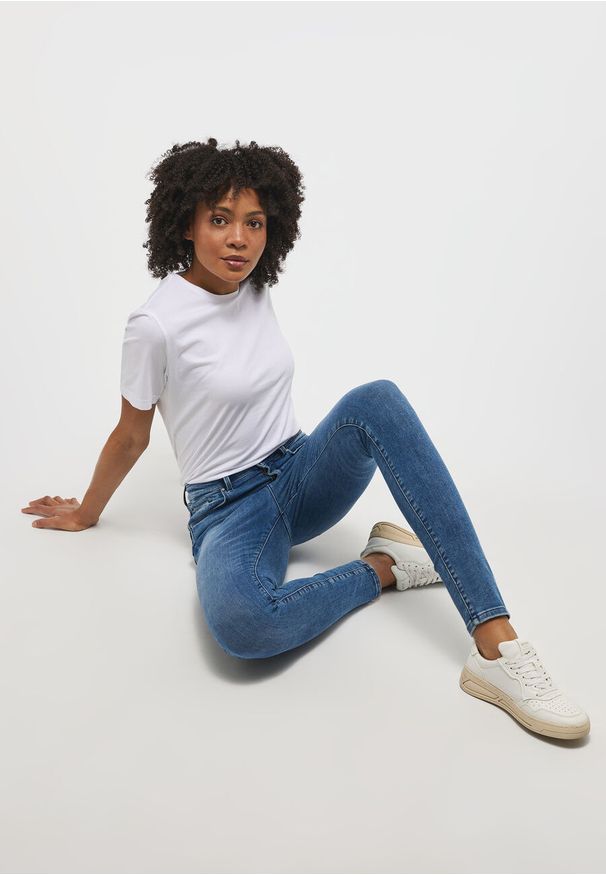 Mustang - MUSTANG GEORGIA SUPER SKINNY DAMSKIE SPODNIE JEANSOWE JEANSY DENIM BLUE 1013578 5000 682