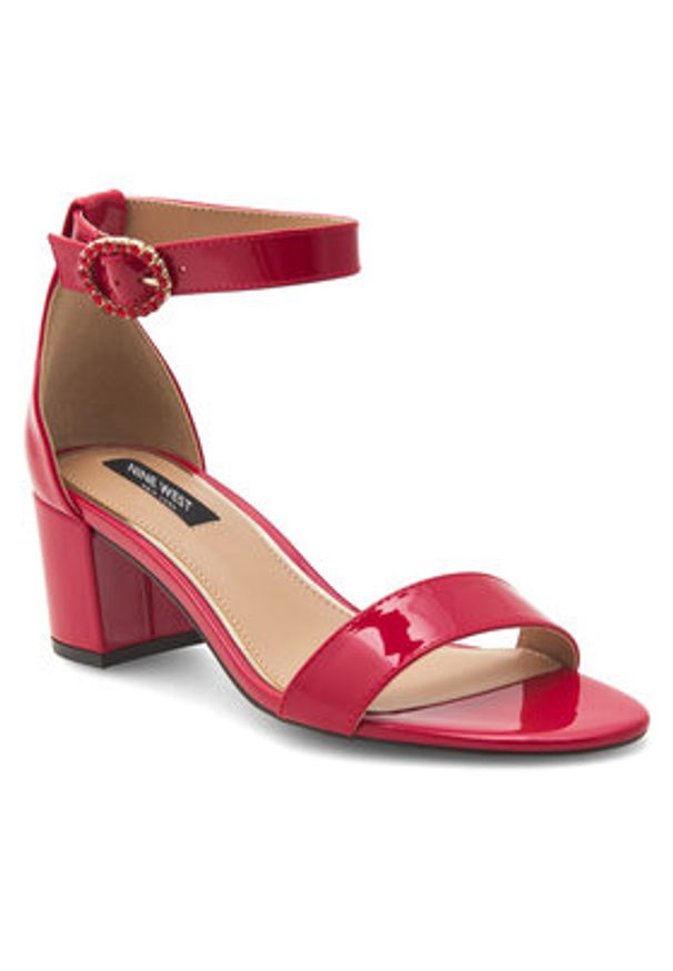 Nine West Sandały WFA2641-1 Czerwony. Kolor: czerwony. Materiał: syntetyk