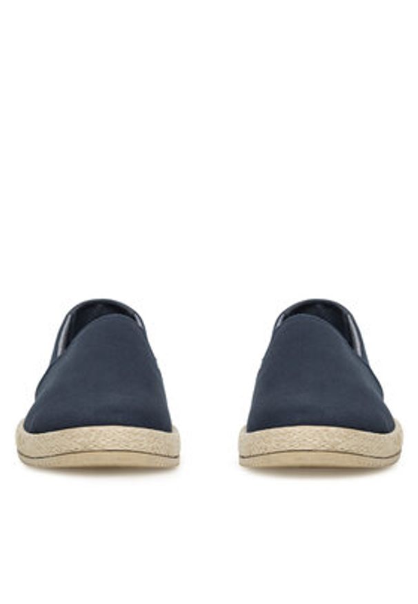 Lanetti Espadryle MF1594-1 Granatowy. Kolor: niebieski. Materiał: materiał