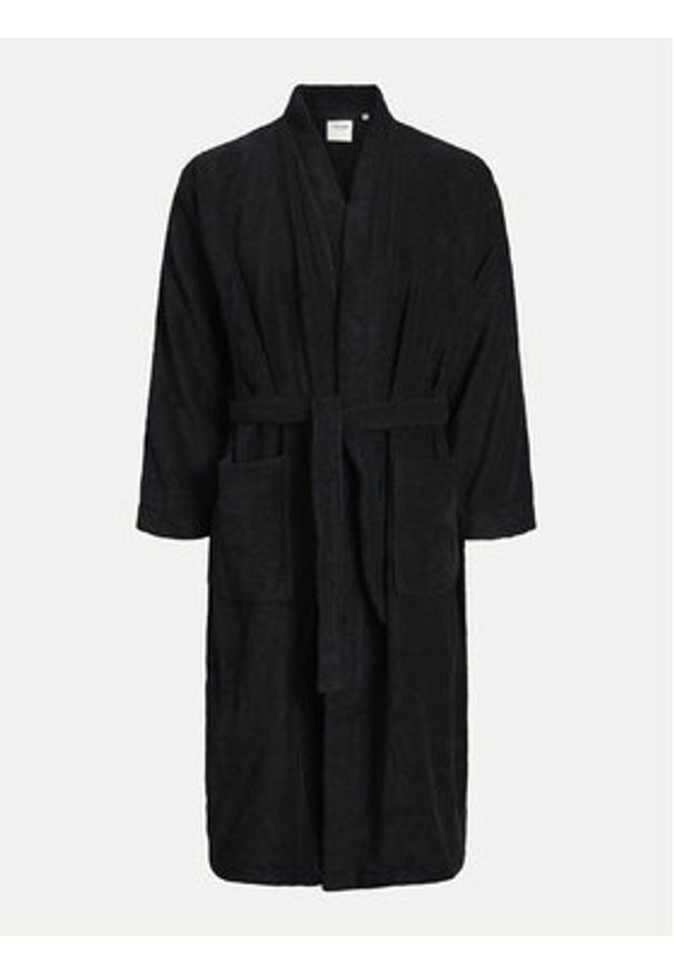 Jack & Jones Szlafrok 12243624 Czarny. Kolor: czarny. Materiał: bawełna