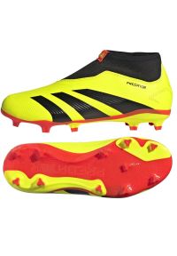 Adidas - Buty piłkarskie adidas Predator League Ll Fg Jr IG7755 żółte. Kolor: żółty. Materiał: syntetyk, guma. Sport: piłka nożna #1