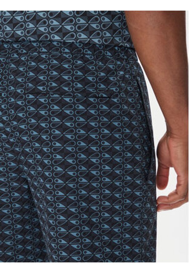 Moose Knuckles Szorty kąpielowe Hide And Swim M15MR756H Granatowy Regular Fit. Kolor: niebieski. Materiał: syntetyk