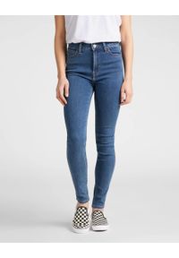 Lee - LEE HIGH SKINNY IVY SPODNIE DAMSKIE JEANSOWE CLEAN PLAY L32EKJZH