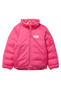 Dziecięca dwustronna kurtka puchowa Helly Hansen Dalen. Kolor: różowy. Materiał: puch