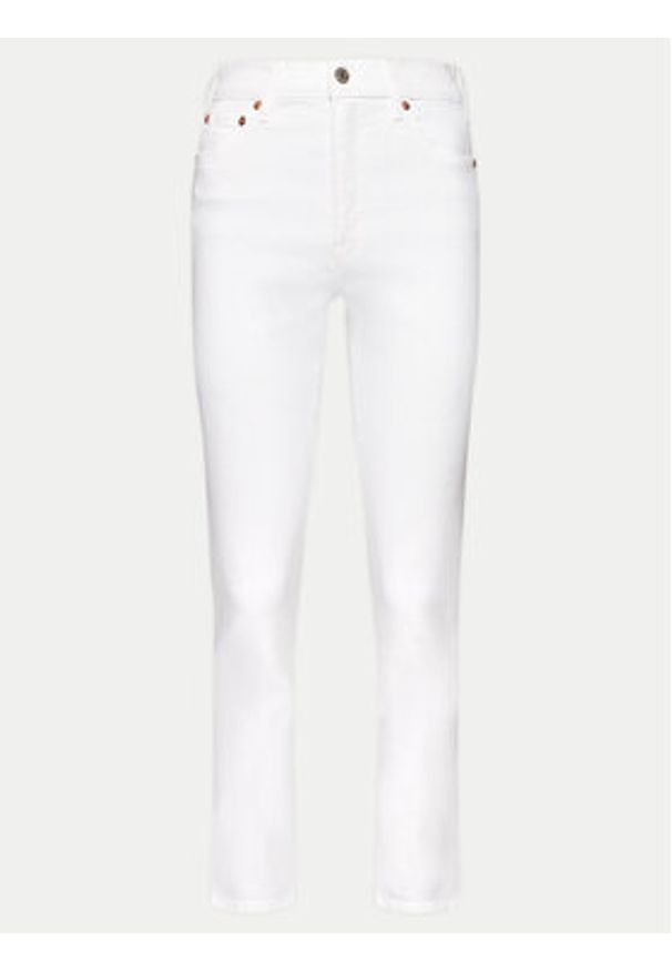 GAP - Gap Jeansy 570955-00 Biały Slim Fit. Kolor: biały