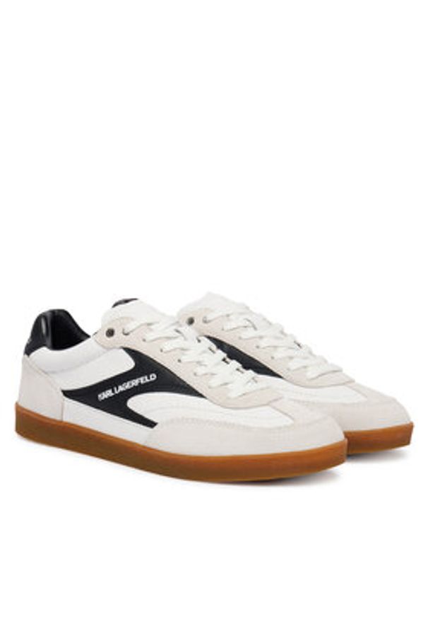 Karl Lagerfeld - KARL LAGERFELD Sneakersy Kandidate KL53855 Biały. Kolor: biały. Materiał: zamsz, skóra