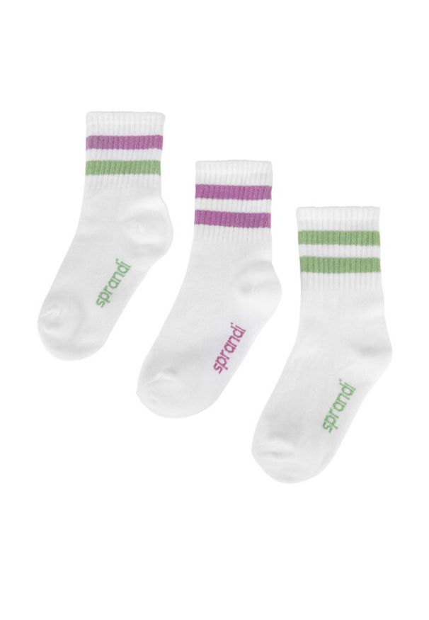 Sprandi Skarpety 0KB-001-SS25 (3-PACK) Biały. Kolor: biały. Materiał: materiał, bawełna