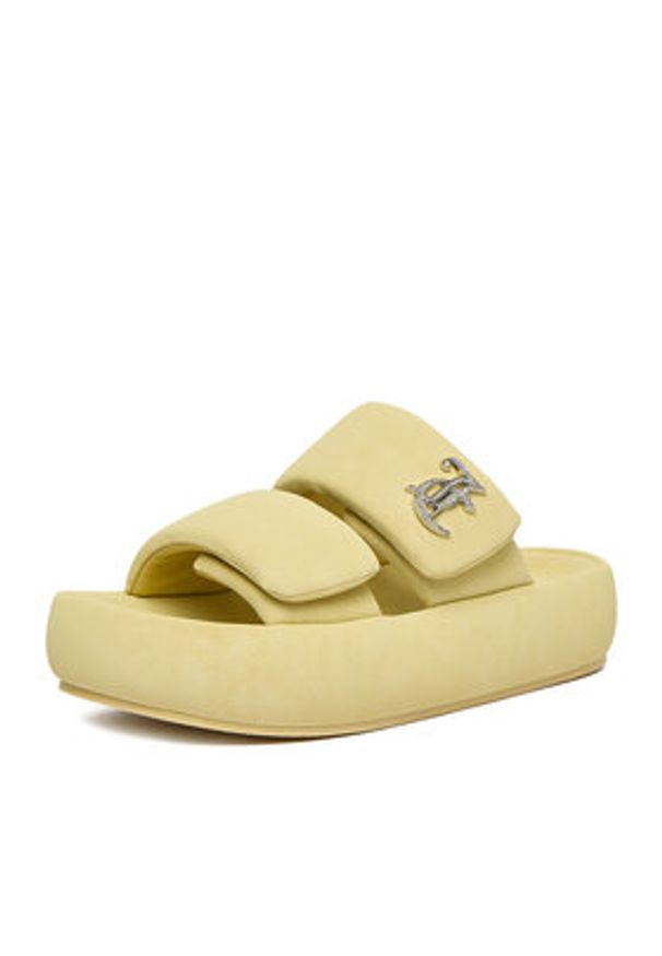 Juicy Couture Klapki CEO-WSS21515-06 Żółty. Kolor: żółty. Materiał: skóra