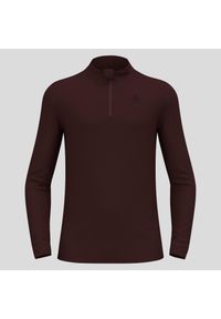 Bluza termoaktywna męska Odlo Merino 260 BL Top Turtle Neck LS Half Zip. Kolor: czerwony. Styl: sportowy