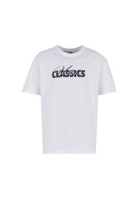 Oversized T-shirt Urban Classics Cursive Bold Logo Heavy. Kolor: biały #1