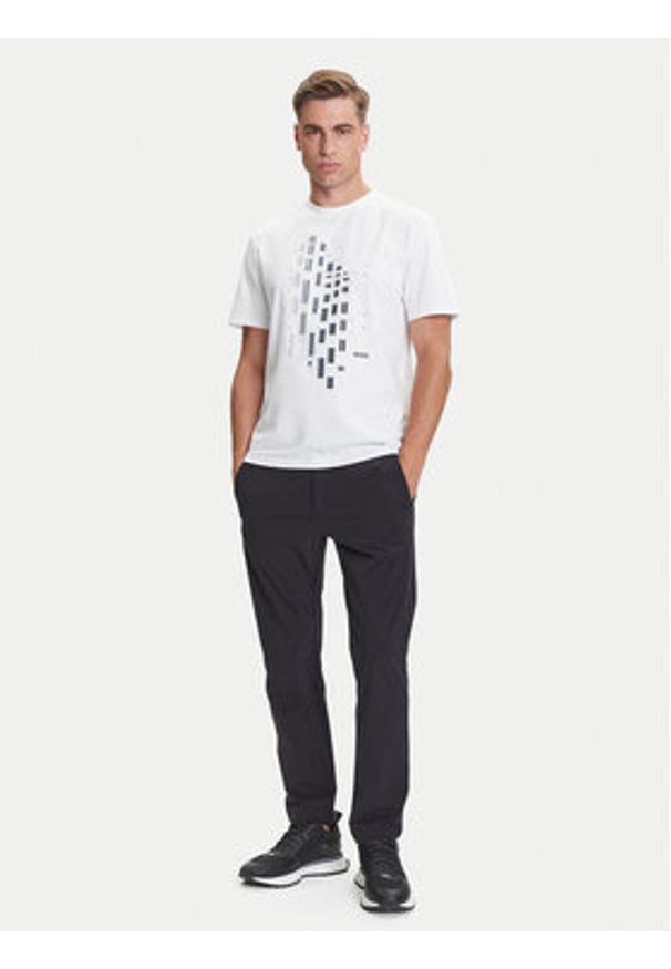 BOSS T-Shirt GRX Zone 50543808 Biały Regular Fit. Kolor: biały. Materiał: bawełna