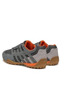 Geox Sneakersy U Snake Original U55MNA 02214 C1006 Szary. Kolor: szary. Materiał: skóra, zamsz