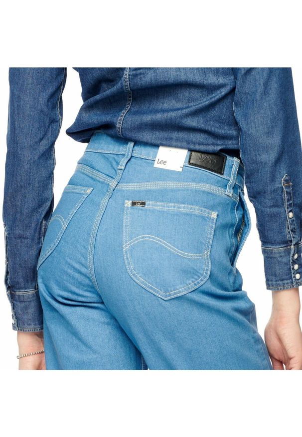 Lee - SPODNIE DAMSKIE LEE WIDE LEG INDIGO INDIGO L31GEZFG 112107107