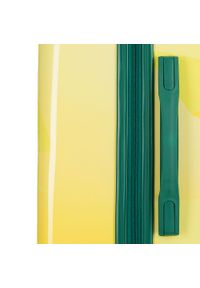 Wittchen - Średnia walizka z ABS-u z nadrukiem. Kolor: żółty. Materiał: guma. Wzór: nadruk. Styl: wakacyjny #2