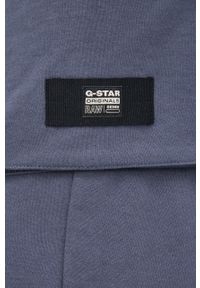 G-Star RAW - G-Star Raw spodnie dresowe D21529.A613 męskie kolor granatowy gładkie. Kolor: niebieski. Materiał: dresówka. Wzór: gładki #4