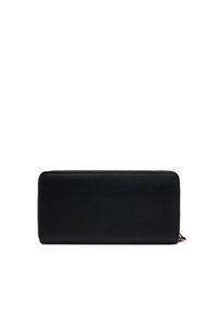 TOMMY HILFIGER - Tommy Hilfiger Duży Portfel Damski Th Logotape Lrg Za AW0AW17266 Czarny. Kolor: czarny. Materiał: skóra