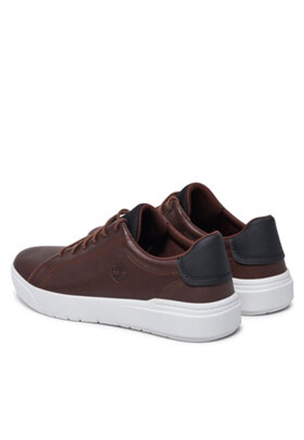 Timberland Sneakersy TB0A41F7W011 Brązowy. Kolor: brązowy. Materiał: skóra