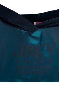 Juicy Couture Bluza | JWTKT179501 | Pullover | Kobieta | Granatowy. Typ kołnierza: kaptur. Kolor: niebieski. Materiał: poliester. Długość: krótkie. Wzór: nadruk