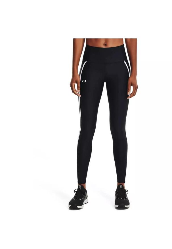 Legginsy damskie Under Armour HG Shine Mesh Leggings PKT NS. Kolor: czarny. Materiał: mesh