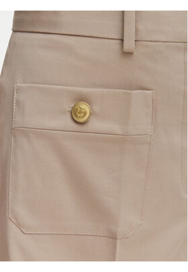 TOMMY HILFIGER - Tommy Hilfiger Szorty materiałowe WW0WW49592 Beżowy Regular Fit. Kolor: beżowy. Materiał: bawełna