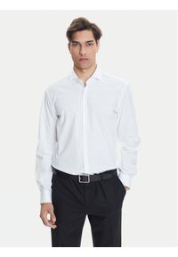 Hugo - HUGO Koszula C-Jason 50293691 Biały Slim Fit. Kolor: biały. Materiał: bawełna