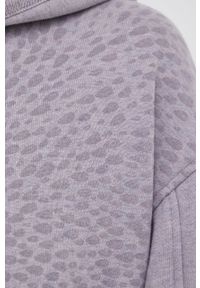 Levi's® - Levi's Bluza bawełniana damska kolor fioletowy z kapturem wzorzysta. Okazja: na spotkanie biznesowe. Typ kołnierza: kaptur. Kolor: fioletowy. Materiał: bawełna. Styl: biznesowy #4