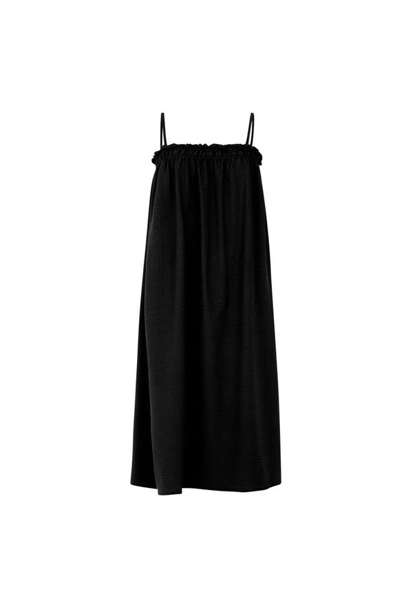 Sukienka damska Protest Dune. Kolor: czarny. Sezon: lato. Typ sukienki: sportowe. Styl: sportowy. Długość: midi