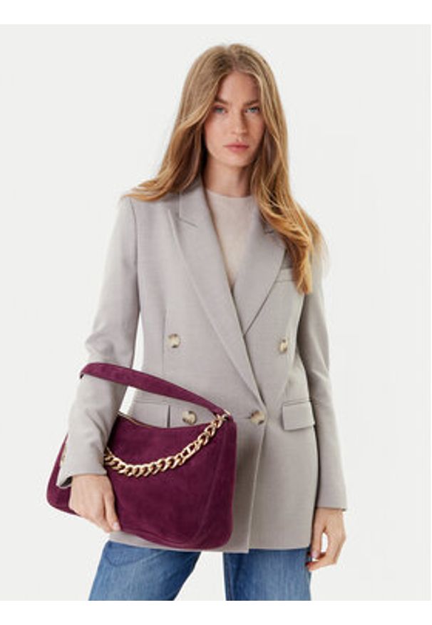 TwinSet - TWINSET Torebka 252TB7162 Bordowy. Kolor: czerwony. Materiał: skórzane