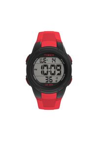 Timex Zegarek DGTL Sport T100 TW5M58500 Czerwony. Kolor: czerwony. Styl: sportowy