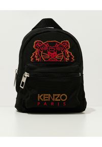 Kenzo - KENZO - Czarny plecak z tygrysem mini. Kolor: czarny. Materiał: materiał #4