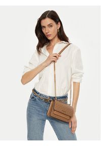 MICHAEL Michael Kors Torebka Claire 32R5GC7C1V Brązowy. Kolor: brązowy. Materiał: skórzane