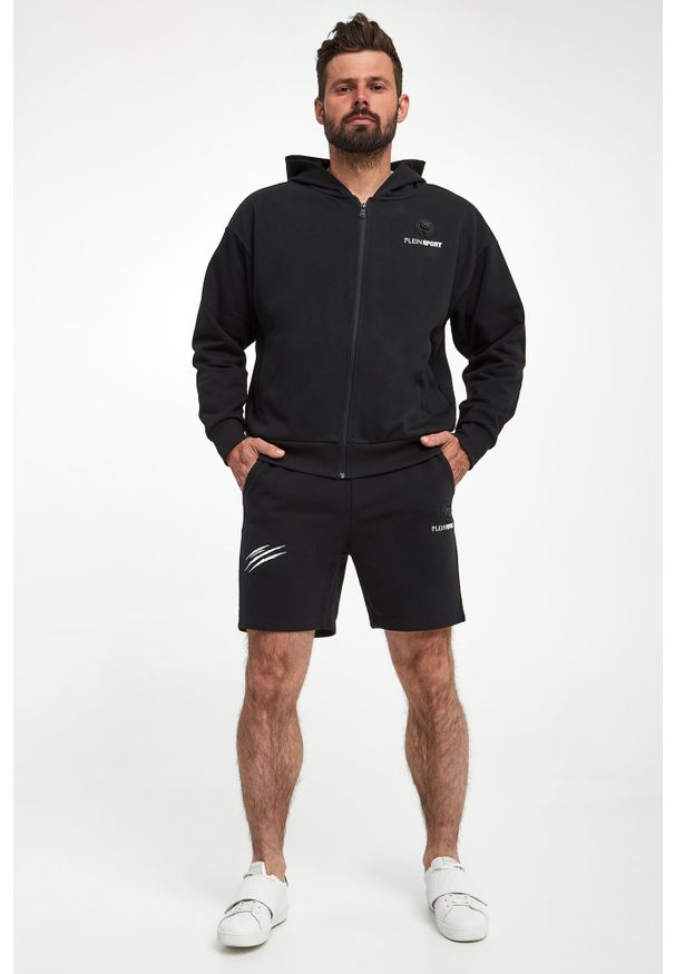 Plein Sport - Spodenki męskie z logo PLEIN SPORT. Styl: sportowy