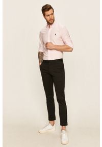 Polo Ralph Lauren - Spodnie. Kolor: czarny. Materiał: tkanina, bawełna, elastan. Wzór: gładki #4