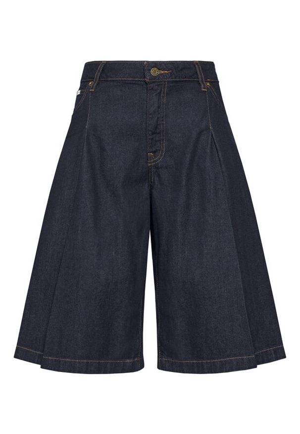 Guess Jeans Bermudy W6GDY5 D7971 Granatowy Bermuda Fit. Kolor: niebieski. Materiał: bawełna