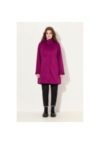 ULLA POPKEN - Damskie Kurtka softshell HYPRAR wodoodporna dwukierunkowy zamek odpinany kaptur. Kolekcja: plus size. Kolor: wielokolorowy, fioletowy, różowy. Materiał: poliester, materiał. Sport: turystyka piesza #1