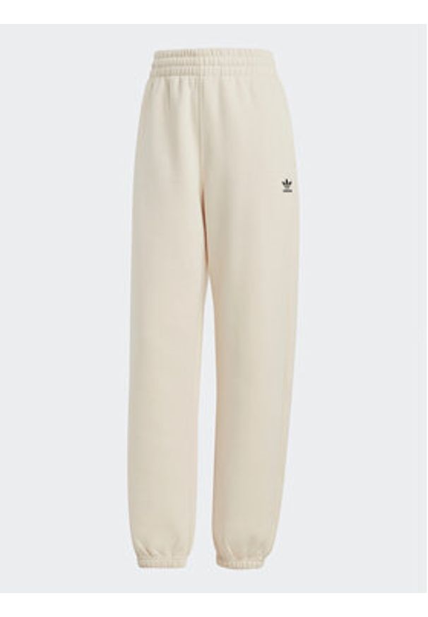 Adidas - adidas Spodnie dresowe Essentials Fleece IA6436 Écru Regular Fit. Materiał: syntetyk, bawełna
