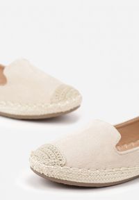 Born2be - Beżowe Espadryle Ozdobione Plecionką Tiaziane. Okazja: na co dzień, na imprezę, na spacer. Kolor: beżowy. Wzór: aplikacja. Sezon: lato. Styl: klasyczny, elegancki, casual