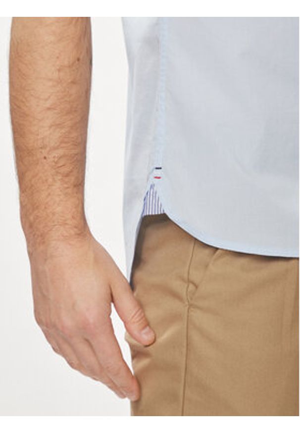TOMMY HILFIGER - Tommy Hilfiger Koszula MW0MW33809 Błękitny Regular Fit. Kolor: niebieski. Materiał: bawełna