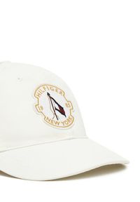 TOMMY HILFIGER - Tommy Hilfiger Czapka z daszkiem AM0AM13430 Écru. Materiał: materiał, bawełna