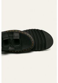 Dr. Martens - Sandały skórzane Nartilla. Zapięcie: sznurówki. Kolor: czarny. Materiał: skóra. Wzór: gładki. Obcas: na platformie #4