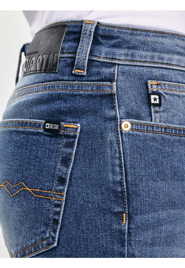 Big-Star - Jeansy damskie granatowe Maggie 546. Okazja: na co dzień. Kolor: niebieski. Styl: casual, klasyczny, elegancki