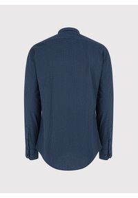Pako Lorente - PAKO LORENTE – Granatowa koszula męska w mikrowzór. Kolor: niebieski. Materiał: bawełna, elastan. Długość rękawa: długi rękaw. Długość: długie. Sezon: zima, jesień #5