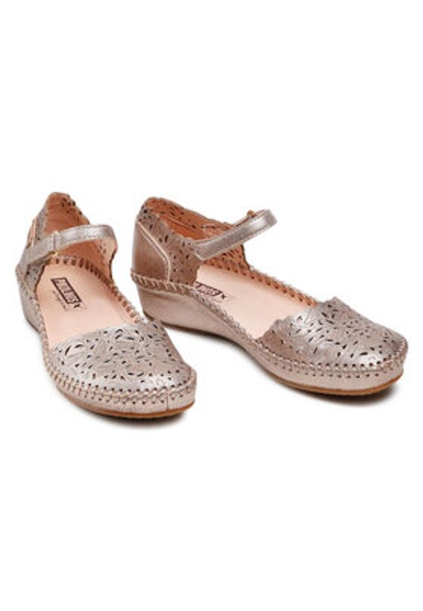 Pikolinos Półbuty 655-0906CL Srebrny. Kolor: srebrny. Materiał: skóra