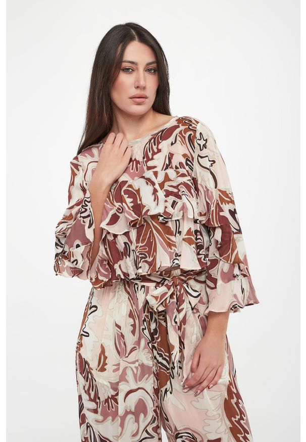 Marella - Koszula damska z falbanami Falco MARELLA SPORT. Styl: sportowy